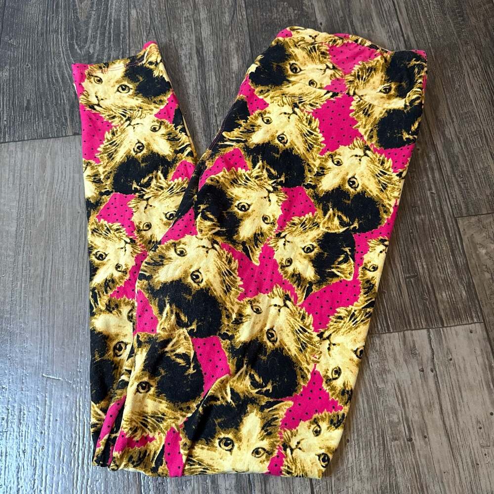 LuLaRoe Tall & Curvy Cat Print Leggings
